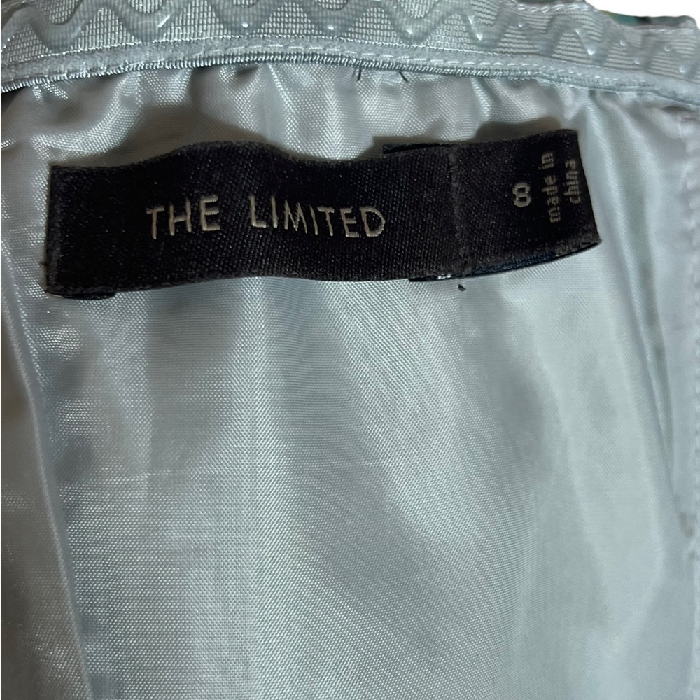 The Limited Strapless Floral Satin Boning Pleated Lined Dress, Size 8 - Picture 9 of 11